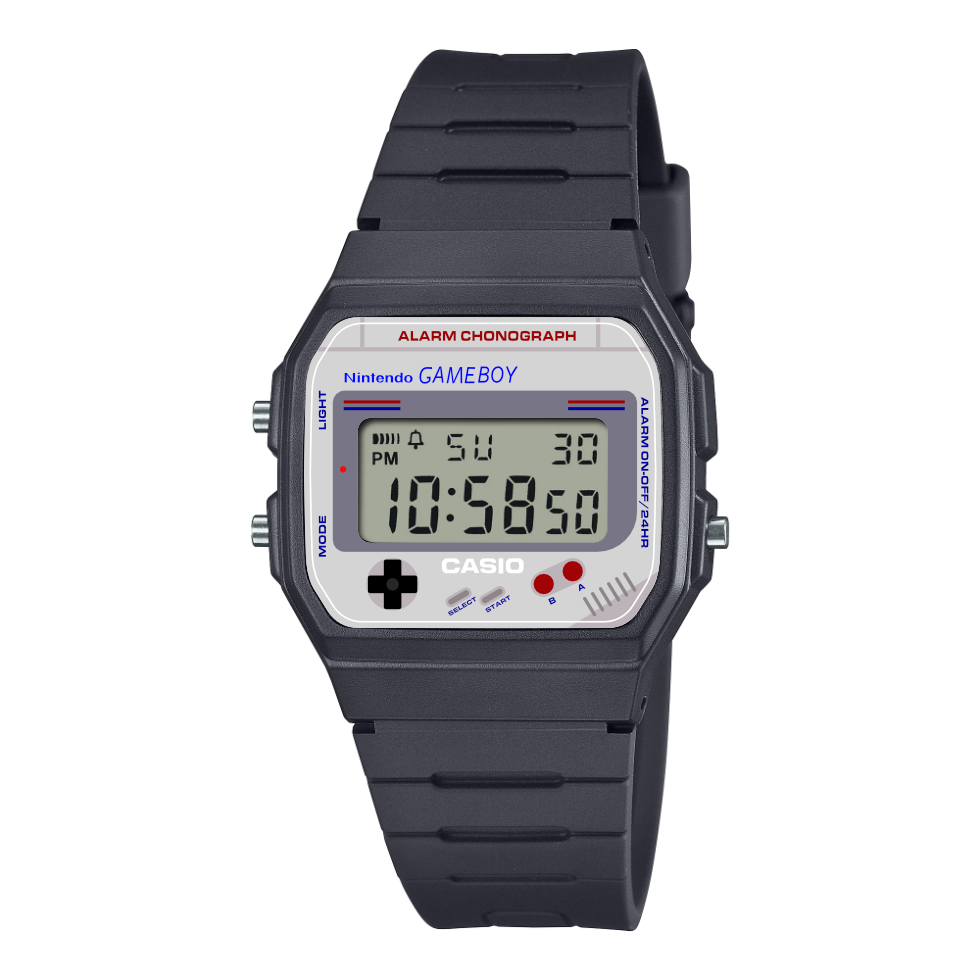 Custom Casio F91W "Game Boy"
