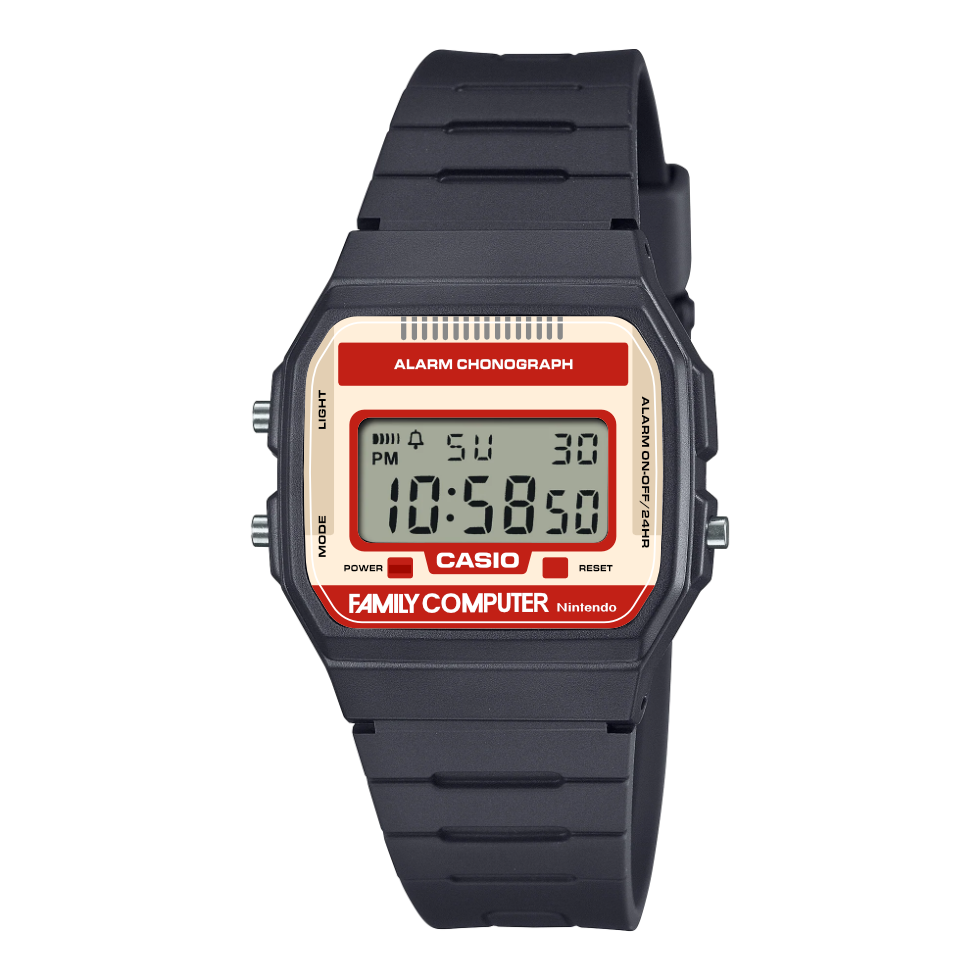 Custom Casio F91W "Family Computer"